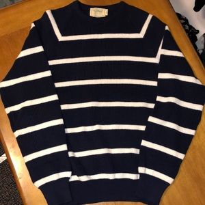 VTG LL Bean Made in USA M Tall Stripe Sweater